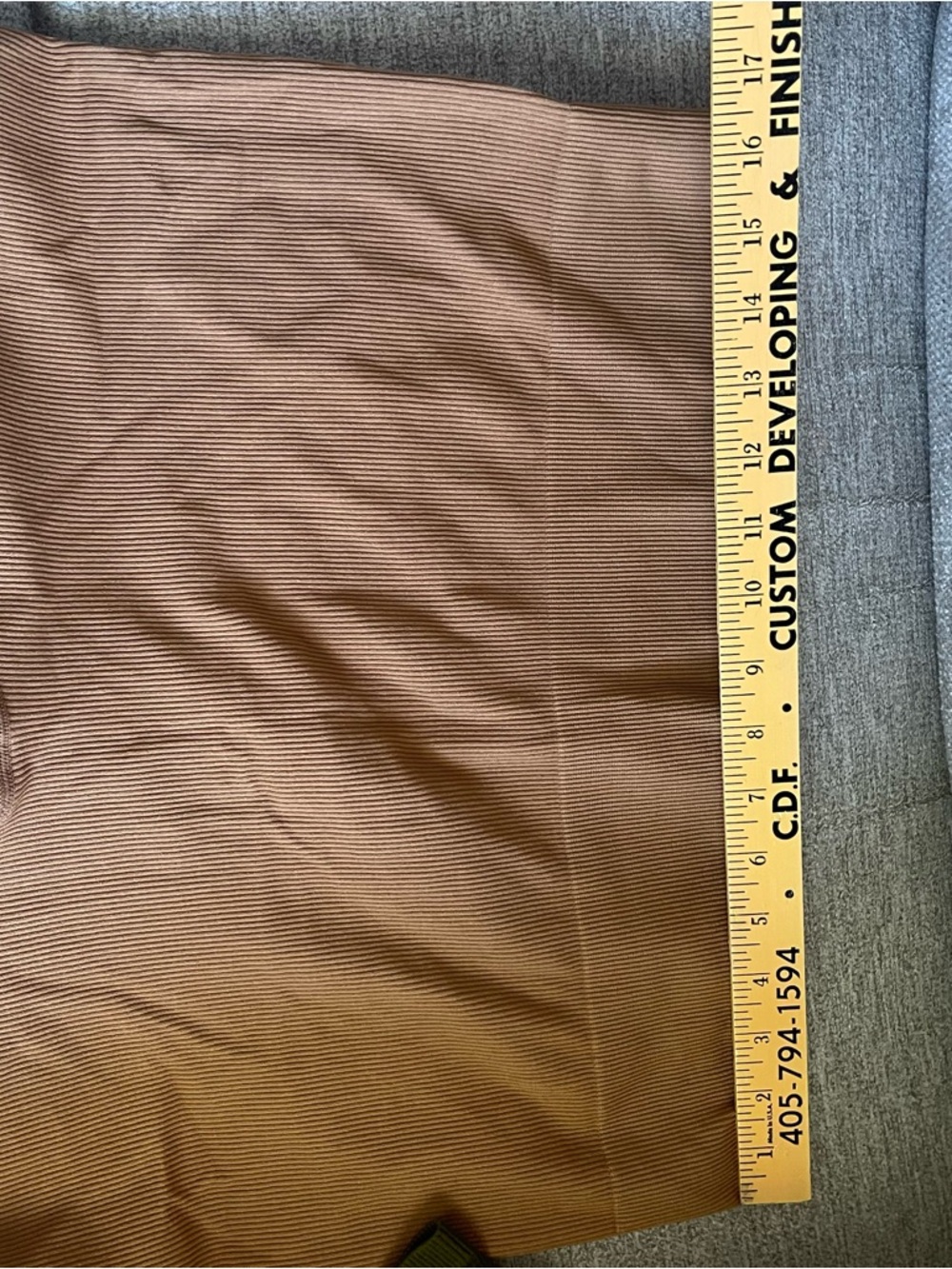 Wild Fable Women's Plus 2X Ribbed Stretched Shorts Brown Green T11 - Picture 7 of 8